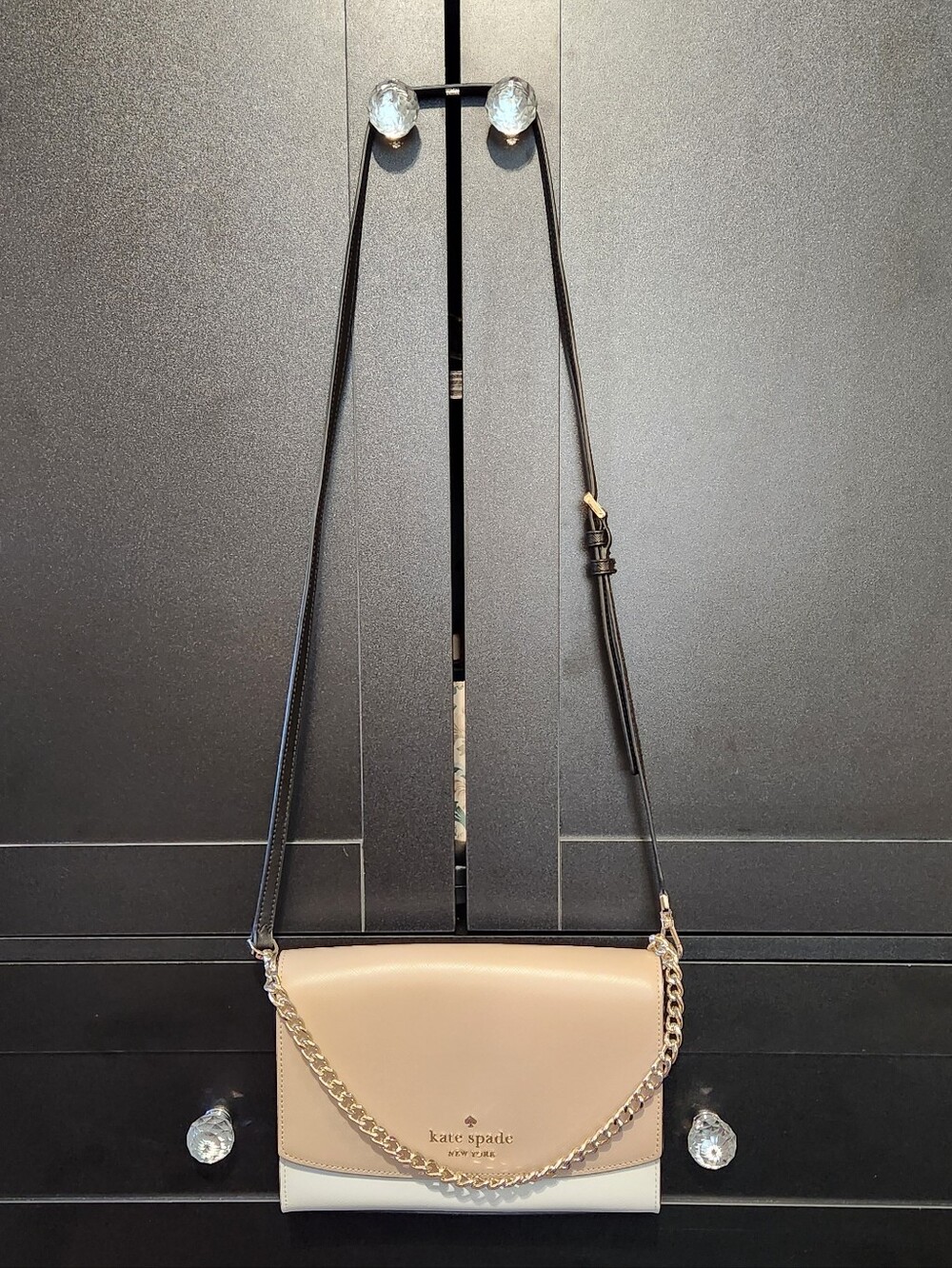 Kate Spade New York-Saffiano Leather Convertable Crossbody Bag. NWOT